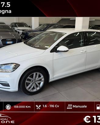 VW Golf 7.5 1.6 116 Cv TDI FINANZIABILE