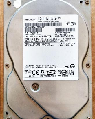 Hitachi Deskstar HDP725016GLA380 Hard Disk 160GB