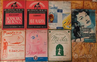 spartiti musicali d'epoca 