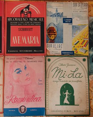 spartiti musicali d'epoca 
