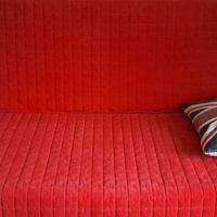 Divano letto IKEA 3 posti + copridivano e cuscini