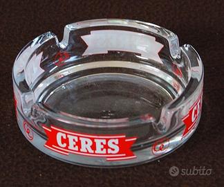 2 PORTACENERE POSACENERE IN VETRO CERES cè