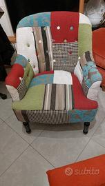 poltrona patchwork 