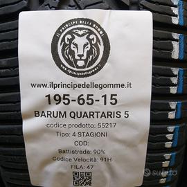 2 GOMME 195 65 15 BARUM A55217
