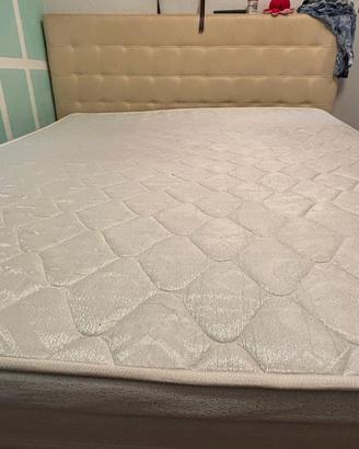 letto contenitore matrimonial+ materasso Eminflex 
