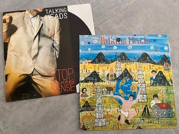 due dischi in vinile Talking Heads