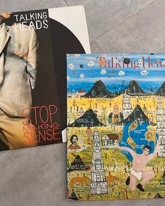 due dischi in vinile Talking Heads