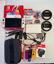 Nintendo Switch Oled + Accessori + 2 Giochi