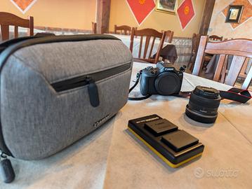 Canon EOS r100 + 18-45 + borsa  + batteria agg.