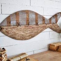 pesce in legno