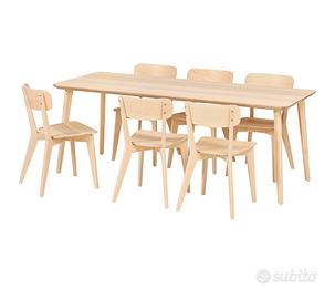Tavolo + 6 sedie serie LISABO IKEA - NUOVI!
