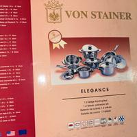 Batteria pentole 12 pezzi VON STAINER  induzione