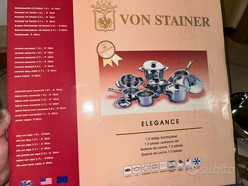 Batteria pentole 12 pezzi VON STAINER  induzione