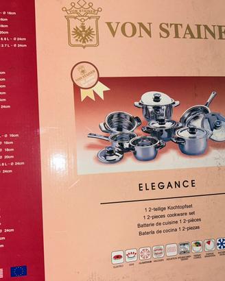 Batteria pentole 12 pezzi VON STAINER  induzione