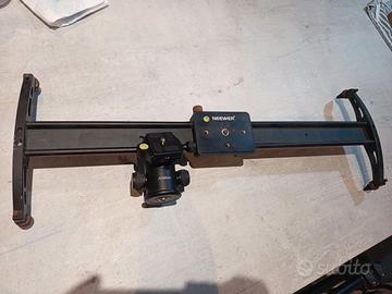 slider orizzontale di 60 cm più testa a sfera