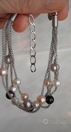 Bracciale Yukiko arg.925 e perle certificate.