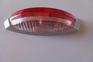 FANALINO IMGOMBRO ROSSO E BIANCO Cornice GRIGIA