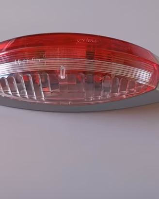 FANALINO IMGOMBRO ROSSO E BIANCO Cornice GRIGIA