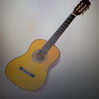 chitarra classica con accessori