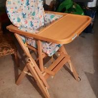 Seggiolone in legno Foppapedretti