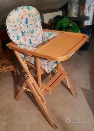 Seggiolone in legno Foppapedretti