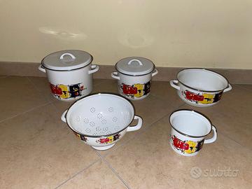 SET DI PENTOLE NUOVE WESTEN BASSANO ANNI '70