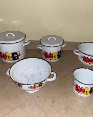 SET DI PENTOLE NUOVE WESTEN BASSANO ANNI '70