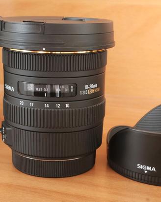 Sigma EX 10-20 F. 3.5  DC HSM per Canon NUOVO