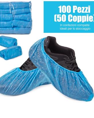 Copriscarpe in CPE blu