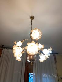 Lampadario da salotto stile impero