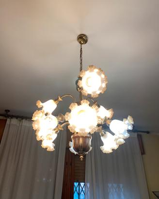 Lampadario da salotto stile impero