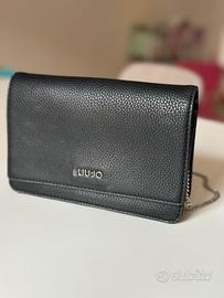 Borsa LIU JO nera con tracolla a catena