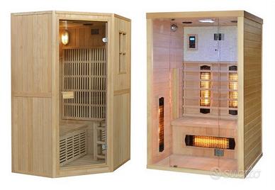 Sauna finlandese infrarossi 2 posti NUOVA cromoter