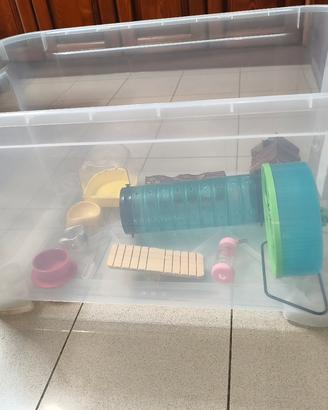 box Ikea Samla 80 cm+ accessori criceto 