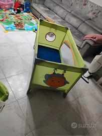 culla campeggio più materassino 