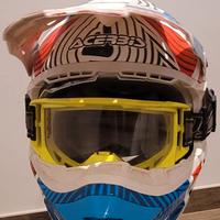 Casco Cross Acerbis X-Race VTR + Maschera Shot 