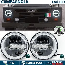 FARI LED Per FIAT CAMPAGNOLA Angel Eyes OMOLOGATI