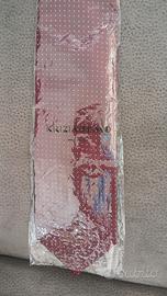 cravatta Krizia Uomo borgogna con pois
