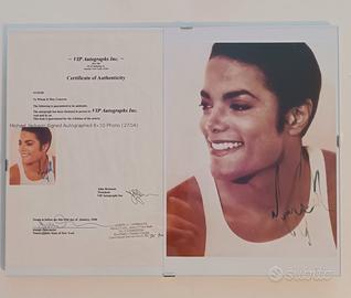 Quadro scans. mio autografo Michael Jackson + coa