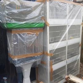 3 gabbie una a quattro piani x2 di singoli