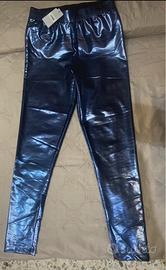 Leggings Tezenis Blu Metallizzato Tg. M