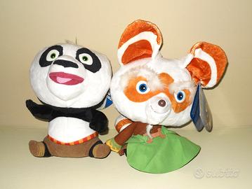 Peluche collezione KUNG FU PANDA set 2 Pezzi NUOVI