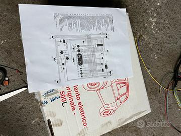 Impianto elettrico Fiat 500L d'epoca