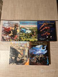 Lotto 5 Libri Harry Potter Edizioni Jim Kay Salani