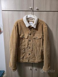 Giacca trucker corduroy con collo sherpa – Jack & 