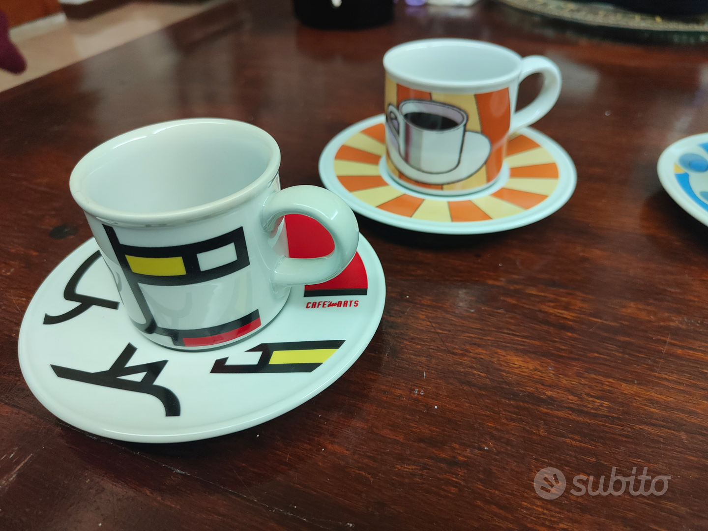 Lavazza, Cafe Des Arts Espresso Cups and Plates, Designer Cups, Tognana,  Espresso Mugs 