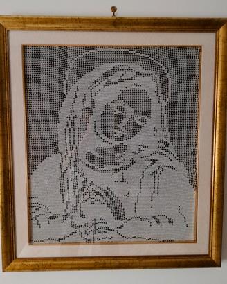 quadro uncinetto madonna