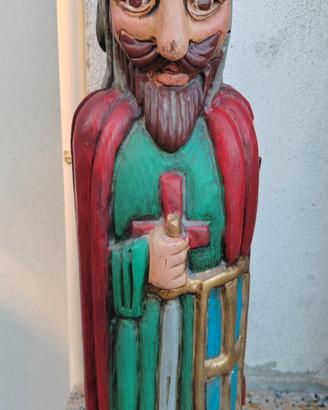 portabottiglie  dipinto in legno massello