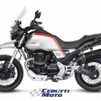 Scarico Leovince LV ONE EVO BLACK MOTO GUZZI V85TT