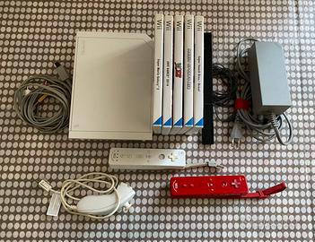 Console Nintendo Wii - Due Telecomandi - 5 Giochi